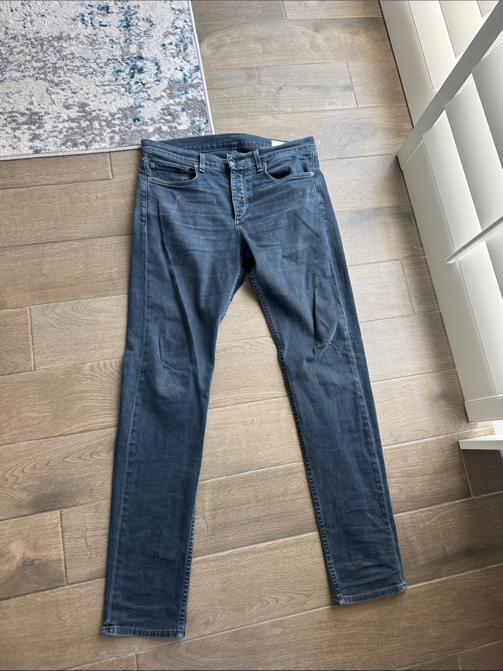 rag & bone Men's Skinny Jeans in Dark Blue